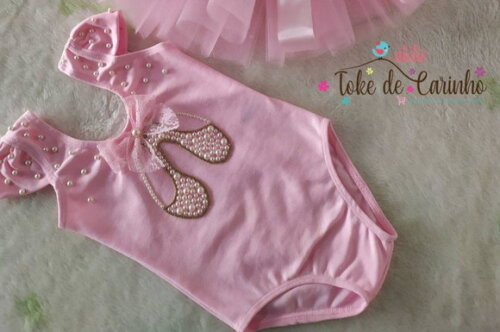 Collant/body Bailarina. Tamanho 1 ao 6.