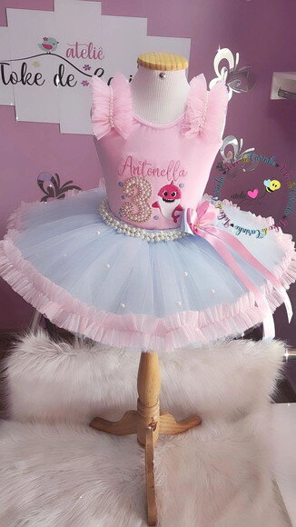 Fantasia "baby Shark" Tamanho 1 ou 2 Anos