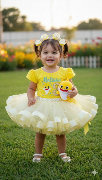 Fantasia "baby Shark" Tamanho 1 ou 2 Anos