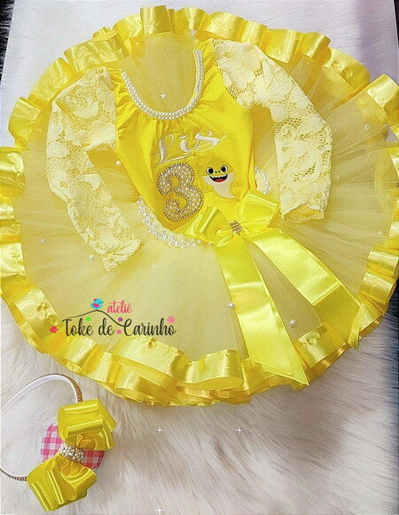 Fantasia "baby Shark" Tamanho 1 ou 2 Anos.