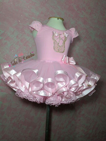 Fantasia bailarina Completa. Tamanho 3 a 6 Anos.