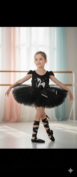 Fantasia "cisne Branco ou Negro ". Tamanho 3 até 6 Anos.