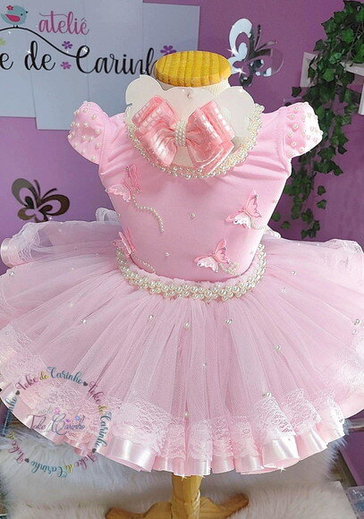 Fantasia "jardim da Bailarina".4 Peças.tamanho 4 até 6 Anos.