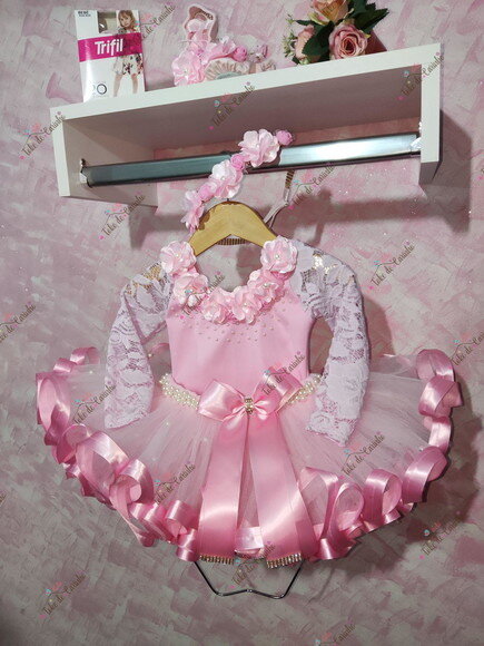 Fantasia Bailarina Completa 5 Peças. Tamanho 1 ou 2 Anos.