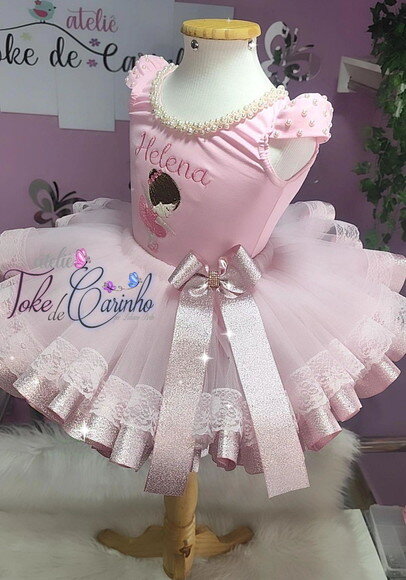 Fantasia Bailarina. Tamanho 1 ou 2 Anos.