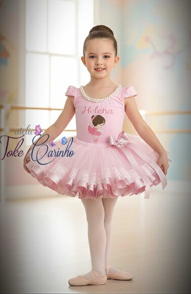Fantasia Bailarina. Tamanho 1 ou 2 Anos.