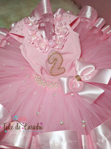 Fantasia Bailarina. Tamanho 1 ou 2 anos.