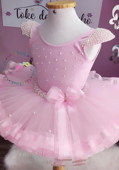 Fantasia Bailarina. Tamanho 1 ou 2 Anos.