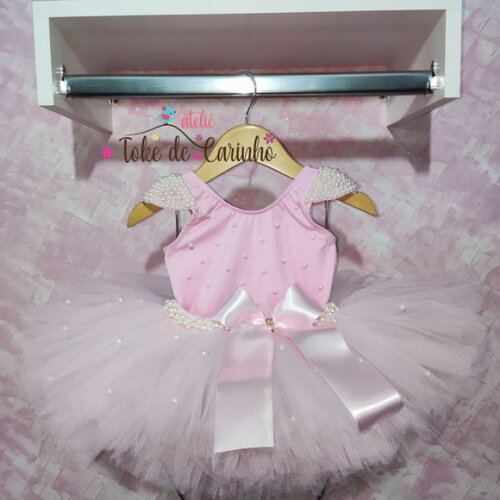Fantasia Bailarina. Tamanho 1 ou 2 Anos.