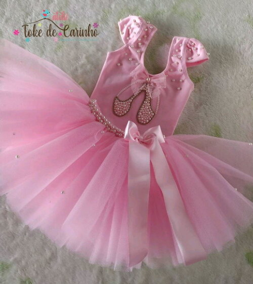 Fantasia Bailarina. Tamanho 1 ou 2 Anos.