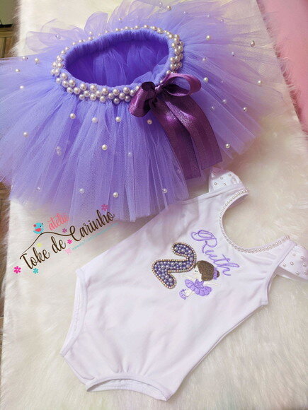 Fantasia Bailarina. Tamanho 1 ou 2 Anos.