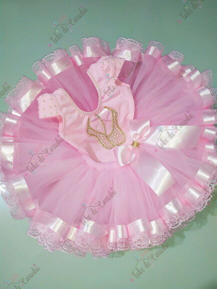Fantasia Bailarina. Tamanho 1 ou 2 Anos.