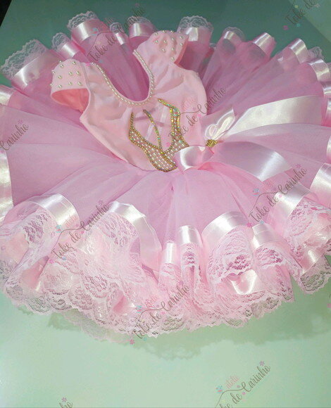 Fantasia Bailarina. Tamanho 1 ou 2 Anos.