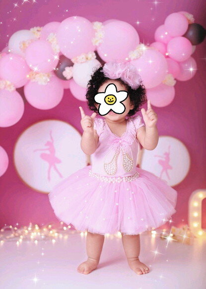 Fantasia Bailarina. Tamanho 1 ou 2 Anos.