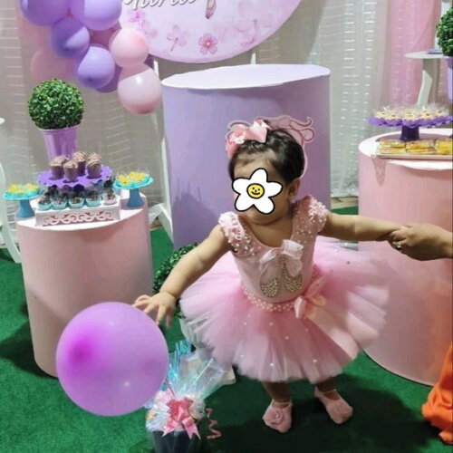 Fantasia Bailarina. Tamanho 1 ou 2 Anos.