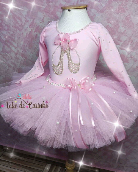 Fantasia Bailarina. Tamanho 4 ou 6 Anos.