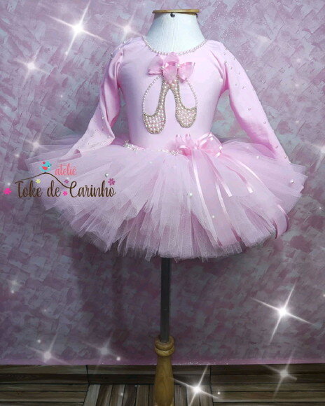 Fantasia Bailarina. Tamanho 4 ou 6 Anos.