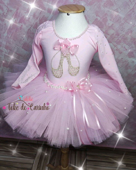 Fantasia Bailarina. Tamanho 4 ou 6 Anos.