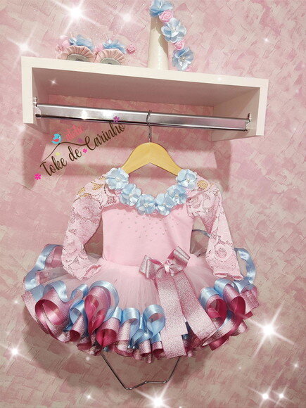 Fantasia Bailarina/ Jardim Encantado. Tamanho 1 ou 2 Anos