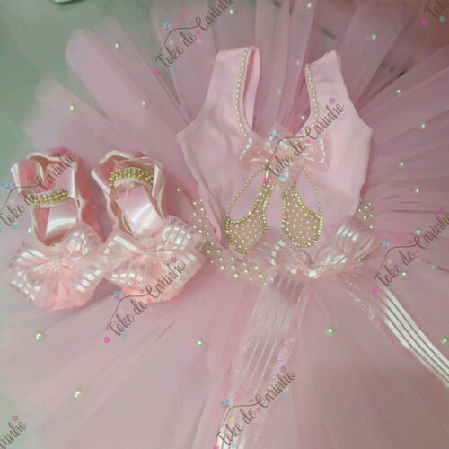 Fantasia Infantil bailarina. Tamanho 1 ou 2 Anos