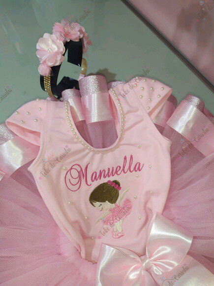 Fantasia Infantil Bailarina. Tamanho 1 ou 2 anos