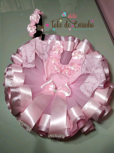 Fantasia Infantil "bailarina". Tamanho 1 ou 2 Anos