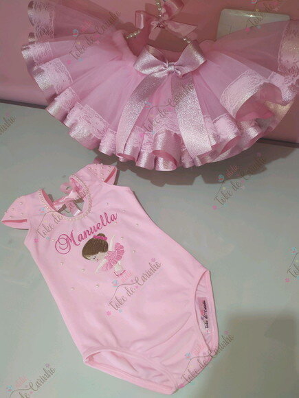 Fantasia Infantil bailarina. Tamanho 4 ou 6