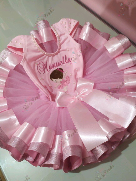 Fantasia Infantil bailarina. Tamanho 4 ou 6..