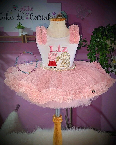 Fantasia Infantil Peppa Pig. Tamanho 1 ou 2 Anos.
