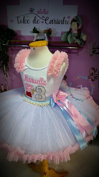 Fantasia Infantil Peppa Pig. Tamanho 1 ou 2 Anos.