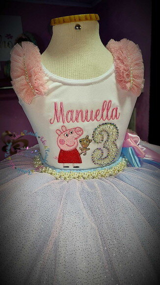 Fantasia Infantil Peppa Pig. Tamanho 1 ou 2 Anos.