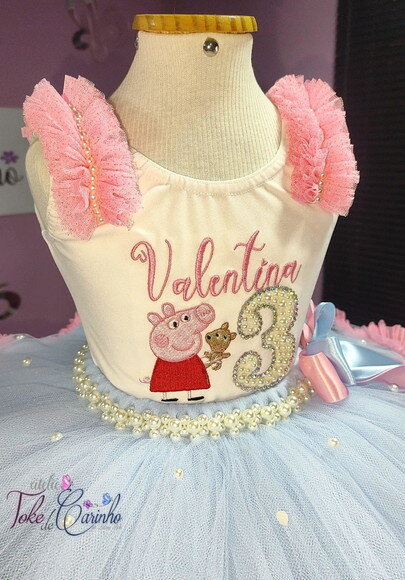 Fantasia Infantil Peppa Pig. Tamanho 1 ou 2 Anos.