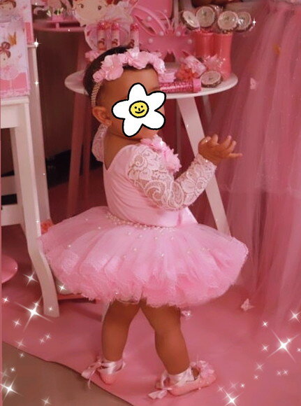 Fantasia Infantil Completa bailarina. Tamanho 1 ou 2 Anos.