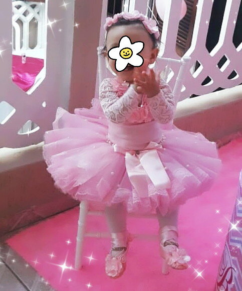 Fantasia Infantil Completa "bailarina". Tamanho 1 ou 2 Anos.
