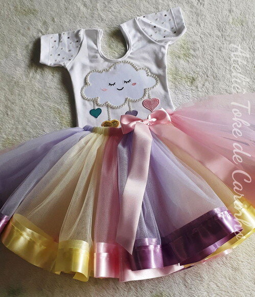 Fantasia infantil tema Chuva de Amor. Tamanho 6 a 10.