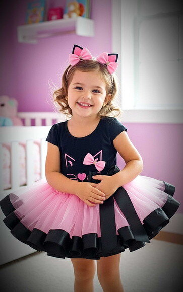 Fantasia Infantil Tema "gatinha". Tamanho 1 ou 2 Anos.