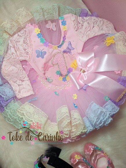 Fantasia Jardim Encantado. Tamanho 1 ano.