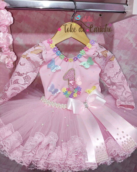 Fantasia Jardim Encantado. Tamanho 1 ou 2 anos. .