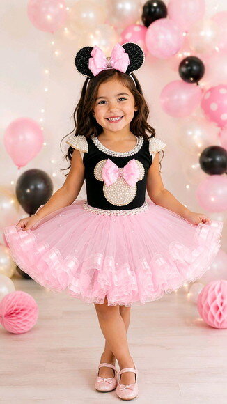 Fantasia Minnie Luxo. Tamanho 1 ou 2 Anos