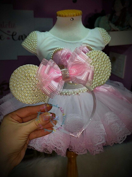 Fantasia Minnie Luxo. Tamanho 1 ou 2 Anos