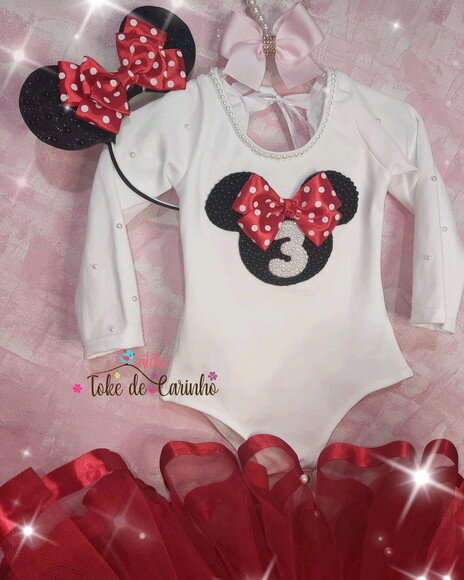 Fantasia Minnie. Tamanho 1 ou 2 .