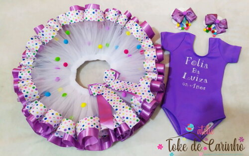 Fantasia Personalizada . Tamanho 1 ou 2 Anos