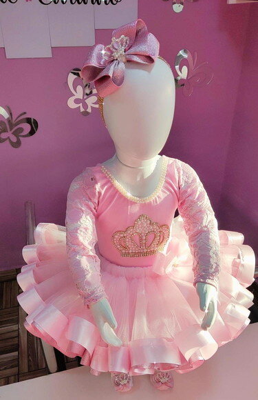 Fantasia Princesa realeza Luxo. Tamanho 1 ou 2 Anos.