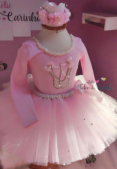 Fantasia/look bailarina Luxo. Tamanho 8 ou 10 Anos