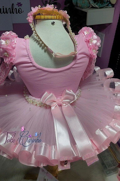Fantasia/look Bailarina Luxo Completa. Tamanho 3 até 6 Anos.
