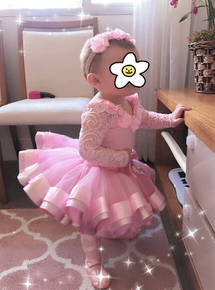 Fantasia/look Tema "bailarina"completa. Tamanho 1 ou 2 Anos