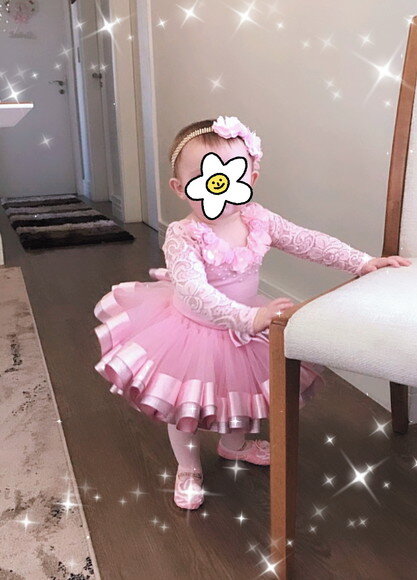 Fantasia/look Tema bailarinacompleta. Tamanho 1 ou 2 Anos