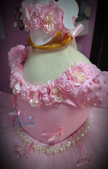 Look jardim da Bailarina Luxo. Tamanho 1 ou 2 Anos.