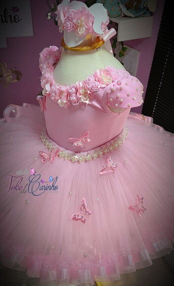 Look jardim da Bailarina Luxo. Tamanho 1 ou 2 Anos.