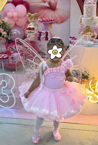 Look jardim da Bailarina Luxo. Tamanho 3 até 6 Anos.